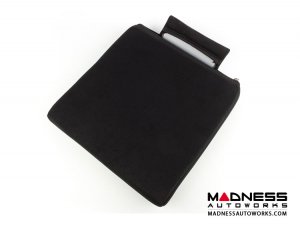 Seat Cushion - Black w/ Alfa Romeo Logo in Red